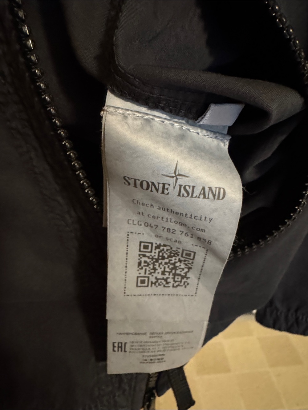 Stone Island Black Military Zip Jacket with Sleeve Compass Patch S - Picture 2 of 2